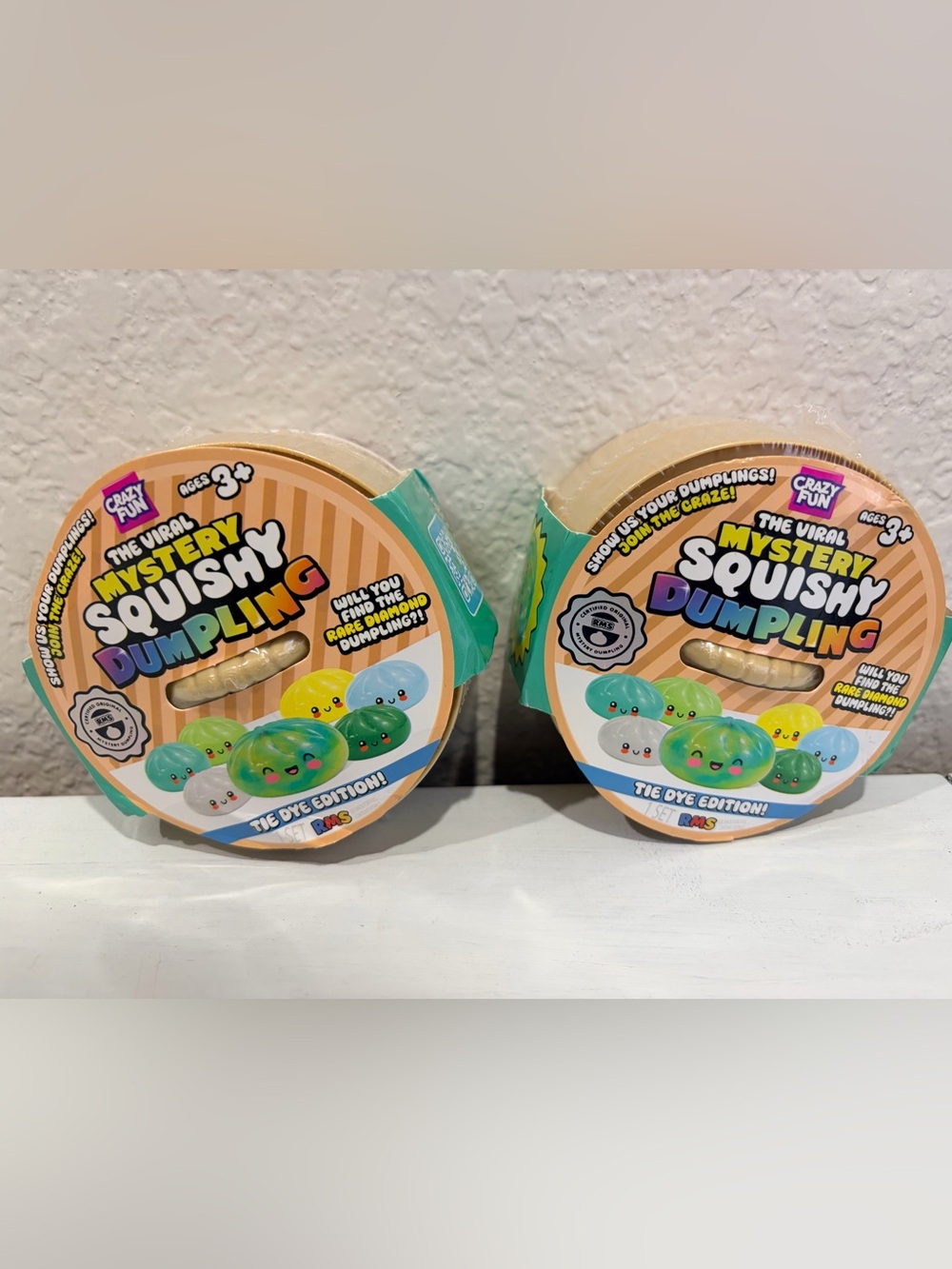 Authentic RMS Mystery Squishy Dumpling Tie Dye edition new and sealed